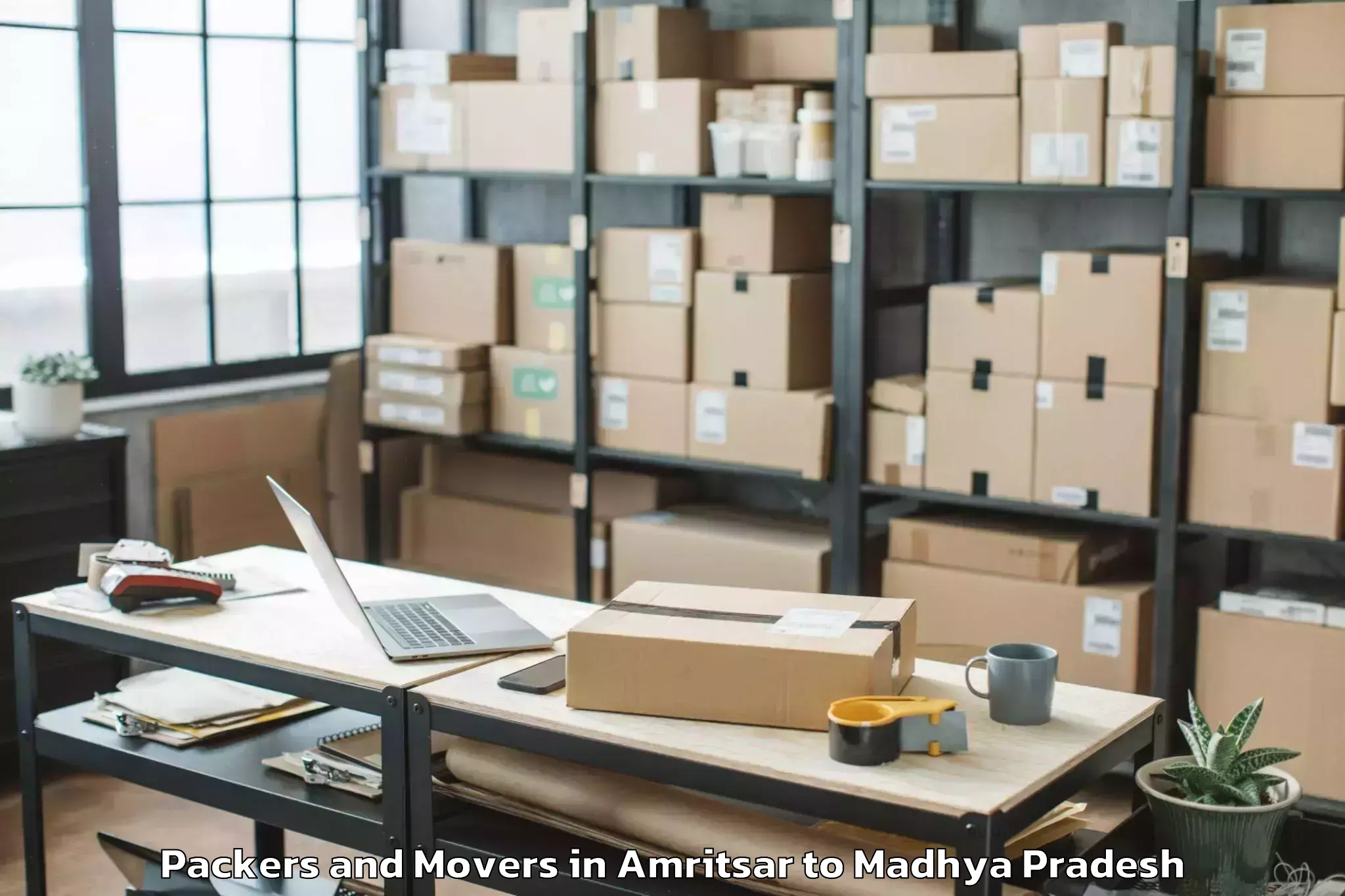 Reliable Amritsar to Mahidpur Packers And Movers